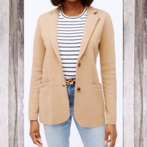 SALE! J Crew Mercantile Tan Sweater Blazer sz XS